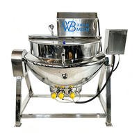 Marmite de cuisson électrique à double enveloppe inclinable en acier inoxydable, prix usine, pour confiture, sauce chili, gelée, sauce hoisin