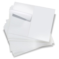 Feuilles d'étiquettes en vinyle transparent PP pour emballage, format A4, 80 feuilles, pour imprimante, découpées, autocollantes, étanches, avec code-barres