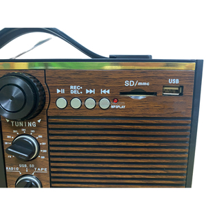 Eletree วิทยุสื่อสารสากล1976, VINTAGE AM <span class=keywords><strong>FM</strong></span> SW1-9ตัวรับสัญญาณ11แถบโลกพร้อม USB SD - Product Image 5