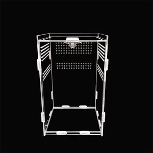 Trasparente acrilico leopardo <span class=keywords><strong>geco</strong></span> terrario completo custodia per rettili maglia di vetro vassoio animale con vassoio in plastica - Product Image 3