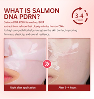 Masque en gel rose au collagène profond PDRN, masque facial coréen pour la réparation, l'hydratation et l'éclat