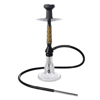 Chicha en résine givrée en forme de crâne, style luxe léger, multi-trous, ensemble complet arabe, vente en gros d'usine pour l'exportation transfrontalière