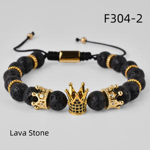 F304 الحرة شعار صغير موك طاقة الشفاء الحجر الطبيعي الأحمر أحجار كريمة عين النمر الخرز قابل للتعديل سوار الرجال - Product Image 3