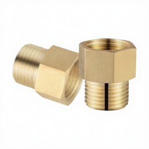 Adaptador de latón fundido chapado con rosca interior y exterior de diámetro igual y reducción descendente - Product Image 2