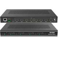 4K60Hz HDMI 4x4 Matrix Loop HDCP2.2 IR/RS232/IP Control Splitters Video Video Splitters Converters
