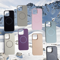 Étui de téléphone magnétique 2 en 1 de luxe en TPU + PC givré pour 17 Pro Max, double protection, antichoc, couleurs bonbon