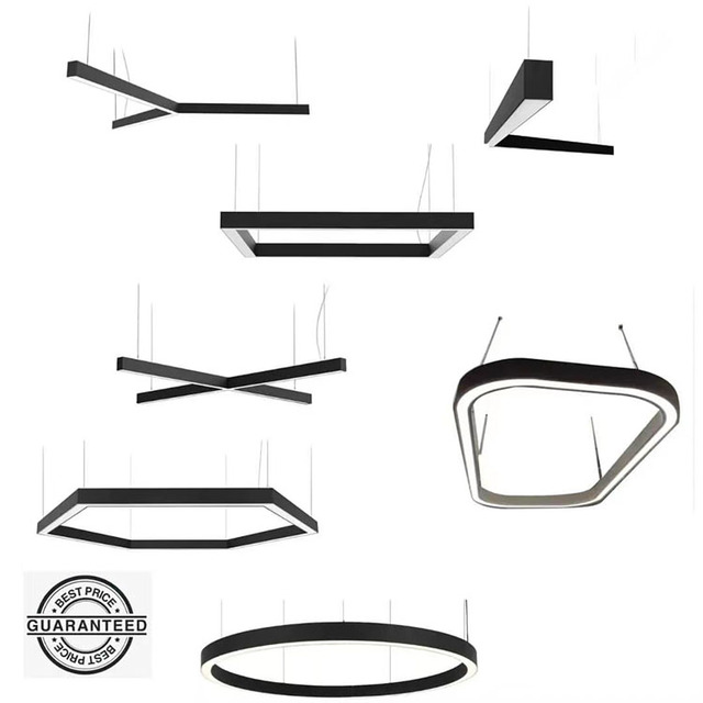 High Quality Opal Diffuser Led Linear Light  DIY  Creative Y /Round/  U Shape Lamp Modern Office Lighting