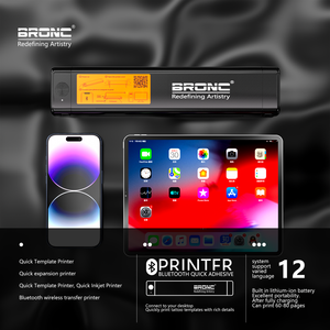 Macchina portatile A4 formato stampante termica Wireless OEM fabbrica palmare senza inchiostro temporaneo tatuaggio Stencil <span class=keywords><strong>stampa</strong></span> a colori - Product Image 2