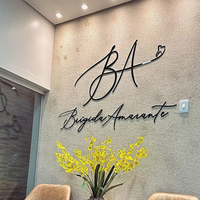 Letrero Acrílico con Logotipo Empresarial Personalizado para Pared, Letrero Acrílico Personalizado para Empresa, Letrero para Salón, Letrero para Clínica, Letrero para Oficina
