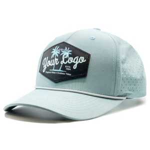 Gorra de béisbol de camionero Fuzzy común de malla bordada con logotipo personalizado con espacios en blanco con estampado de hojaldre - Product Image 2