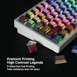 137 cherry thương hiệu đa năng PBT Keycaps cho bàn phím cơ khí không bao giờ xé phai rực rỡ RGB Backlit Ergonomic với 60% anh đào phù hợp - Product Image 5