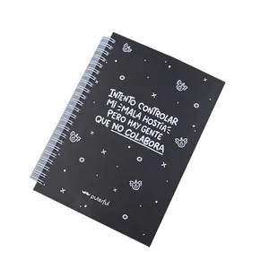 Cuaderno de diario de oración de impresión personalizada elegante de alta calidad superior cuaderno de Planificador de tapa dura encuadernado en espiral