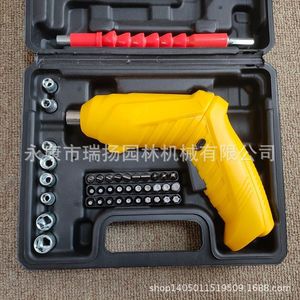 Tournevis électrique rechargeable avec batterie, moteur à balais 1300 tr/min, pour usage domestique, avec embouts et rallonge de douille - Product Image 2