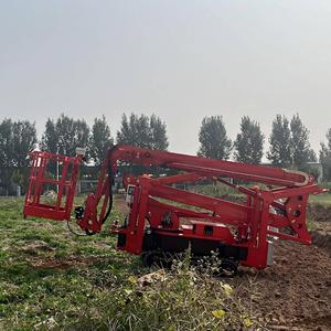 10m aanhangwagen hydraulische telescopische spinboomlift gelede hoogwerker - Product Image 3