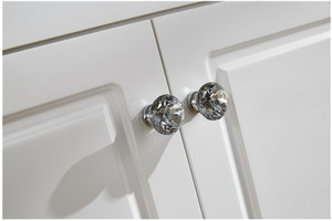 Tirador Pequeño de Cristal Hecho a Mano de Aleación de Zinc Moderno de un Solo Agujero para Gabinetes, Cajones, Armarios, Cómodas, Cocinas y Baños - Product Image 2