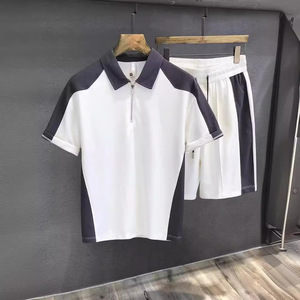 Camiseta Polo de Moda de Fibra de Bambú 100% Ecológica de Alta Gama, Traje Deportivo Informal para Hombre, Conjunto a Juego, Camiseta Nueva y Elegante de Verano - Product Image 3