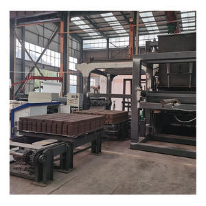 Machine automatique de fabrication de blocs de béton HF18 sans palette, machine de fabrication de blocs de pavage creux en béton - Product Image 5