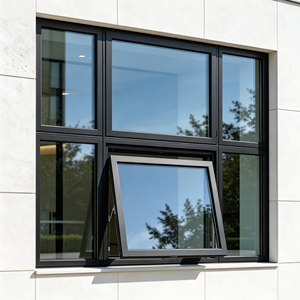 Fenêtre à auvent <span class=keywords><strong>en</strong></span> aluminium résistante aux ouragans de la Floride, fenêtre à double vitrage Energy Star de grande taille pour les magasins côtiers - Product Image 1