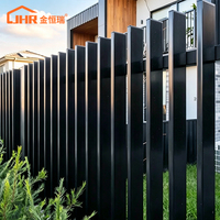 Panneaux de clôture verticaux en aluminium sur mesure de 6 pieds, revêtement poudré, écologiques, résistants aux intempéries, pour jardin et villa (Australie)
