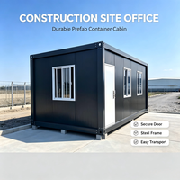 Maison conteneur en kit, taille personnalisée, préfabriquée, portable, bureau, cabine, étanche, ignifuge, construction en panneaux sandwich