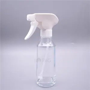 slant shoulder olive oil edible oil spray glass bottle 200ml with white trigger