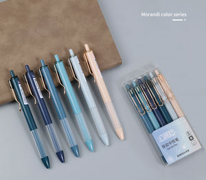 दूध चाय मोरांदी तटस्थ कलम रचनात्मक छात्र 0.5mm हस्ताक्षर जेल पेन सेट 6 टुकड़े - Product Image 6