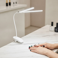 Lámpara de Escritorio Inalámbrica de 4000 mAh con USB C, Luz Doble con Clip, 3 Modos de Color y Atenuación Gradual para Venta al por Menor y Marca Privada