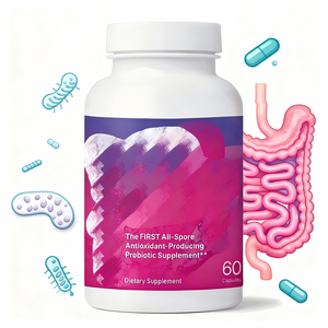 Cápsulas Mega Probióticas - Soporte Inmunológico Intestinal, Mezcla de CFU, 5 Esporas de Bacillus, 60 Cápsulas para Adultos, Salud Intestinal, Digestión, OEM - Product Image 1