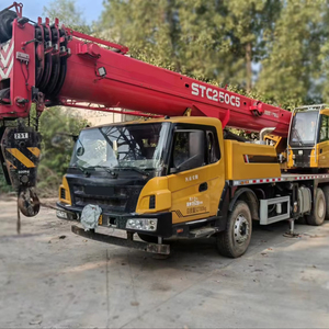 Grú<span class=keywords><strong>a</strong></span> Móvil Usada SANYS STC250C5 de 25 Toneladas, Altura de Elevación de 49.5m, con Motor Weichai Euro III, Probada e Inspeccionada, en Venta - Product Image 1
