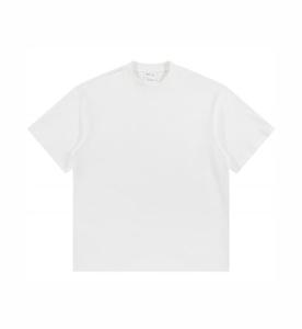 Maglietta da uomo oversize in cotone 300 Gsm di alta qualità con collo finto Plus Size t-Shirt da uomo