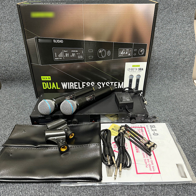 Cross-Border Supply SLXD4DBETA58A One-For-Two Digital Wireless Microphone Conference Cardioid Pattern 75dB Signal Noise Ratio
