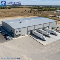 Construcción Rápida de Almacenes Prefabricados con Estructura de Acero, Nave Industrial Metálica de Alta Resistencia
