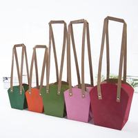 Sac en papier imperméable à l'eau Kraft Plant Flower Bag Plant Pots Storage Handle