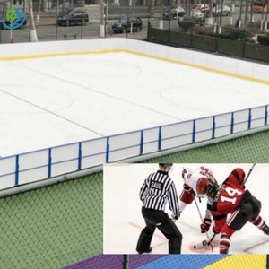 Pistes de <span class=keywords><strong>glace</strong></span> synthétique auto-lubrifiantes personnalisées, panneaux de sol en UHMWPE écologiques pour l'entraînement au patinage et au hockey - Product Image 2