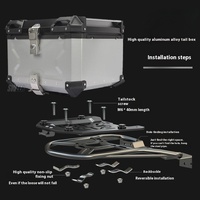 Top Case Moto en Aluminium 28L 32L 36L 45L 55L 65L 80L 100L – Boîte Arrière de Rangement pour Moto – Vente Flash
