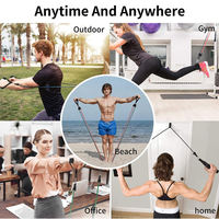 ZJFIT Personnalisation Vente Chaude Fitness Exercices 11pcs Tpe Latex Résistance Bande et Tube Ensemble