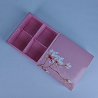 Boîte à donuts coulissante en carton pliable avec logo personnalisé, de qualité alimentaire, pour boulangerie, biscuits, donuts, gâteaux, à emporter, avec séparateur