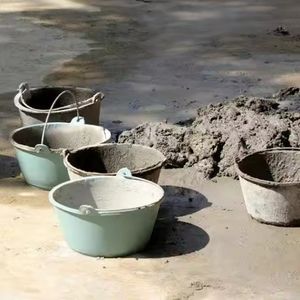 פלדה מגולוונת 15l/20l בניית דלי עם חוט ברזל ידית שימוש במים עבור אחסון חומר מתכת - Product Image 5