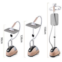 Défroisseur Vapeur Professionnel 2-en-1 Portable et sur Pied, Fer à Repasser Électrique avec Réservoir d'Eau de 1,8 L, Anti-Brûlure à Sec, pour Usage Domestique