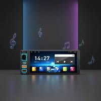 Lecteur MP5 pour voiture avec écran tactile capacitif IPS de 6,8 pouces, CarPlay sans fil, double USB