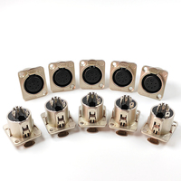 Connecteur audio XLR Cannon 3, 4, 5, 6, 7 broches Mâle-Femelle, Contact en Cuivre, Type Speakon, 5A
