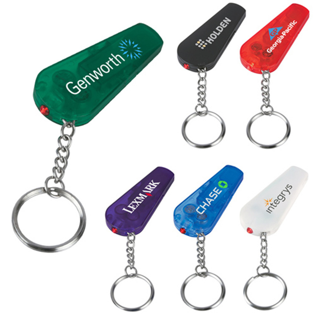 Bags Accessories Mini Colorful Pendant Keychain for Bag Car Decor Keyring Promo Whistle and Light Key Chains LED Whistle