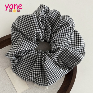 Scrunchie Rambut Kain Besar - Aksesoris Rambut Wanita Warna-warni Elegan Buatan Tangan untuk Musim Panas, Santai, Grosir - Product Image 4