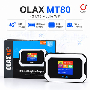ผู้จัดจำหน่ายขายส่ง MT80 มินิ 4G โมบายไวไฟเราเตอร์ แบตเตอรี่ 3000mAh พ็อกเก็ตฮอตสปอต จอ LCD พกพาสะดวก เชื่อถือได้ 4G LTE Cat4 - Product Image 2