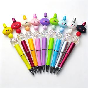 Cute Irregular Food Grade BPA Free Silicone Beads with Faces Multicolor for <b>Pen</b> Beads Jewelry Making DIY Crafts Baby Teething - Product Image 4