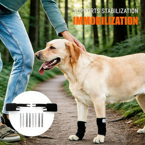 Attelle de soutien pour pattes avant de chien avec ressorts pour la cicatrisation des plaies et la protection des blessures, enveloppe de compression pour cheville d'animal de compagnie - Product Image 5