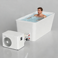Icegalax Fábrica OEM 1hp 2hp Baño de Hielo para Recuperación con Enfriador, Wifi y Ozono para Recuperación de Atletas y Fitness