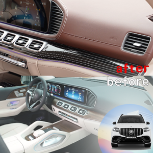 ชุดแต่งสำหรับรถยนต์ AMG GLS63 (X167) ปี 2025 รุ่น 4 ที่นั่ง สีมะฮอกกานี/มาคิอาโต้เบจ - Product Image 3