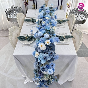 Rogan Wedding Flower artificiale Runner Wedding Wedding Wedding Flower Runner finti Flower Runner per la decorazione di eventi - Product Image 2