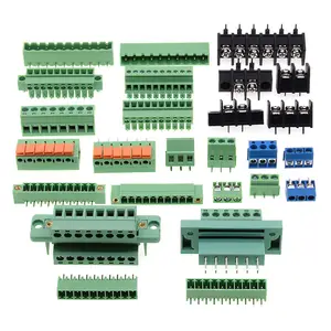 Terminal Block 3.81/5.08/7.62mm Plug-In Screw Fence Spring Screwless Terminal Block